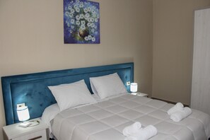 Desk, iron/ironing board, free cots/infant beds, free WiFi