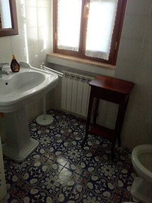 Shower, free toiletries, hair dryer, bidet