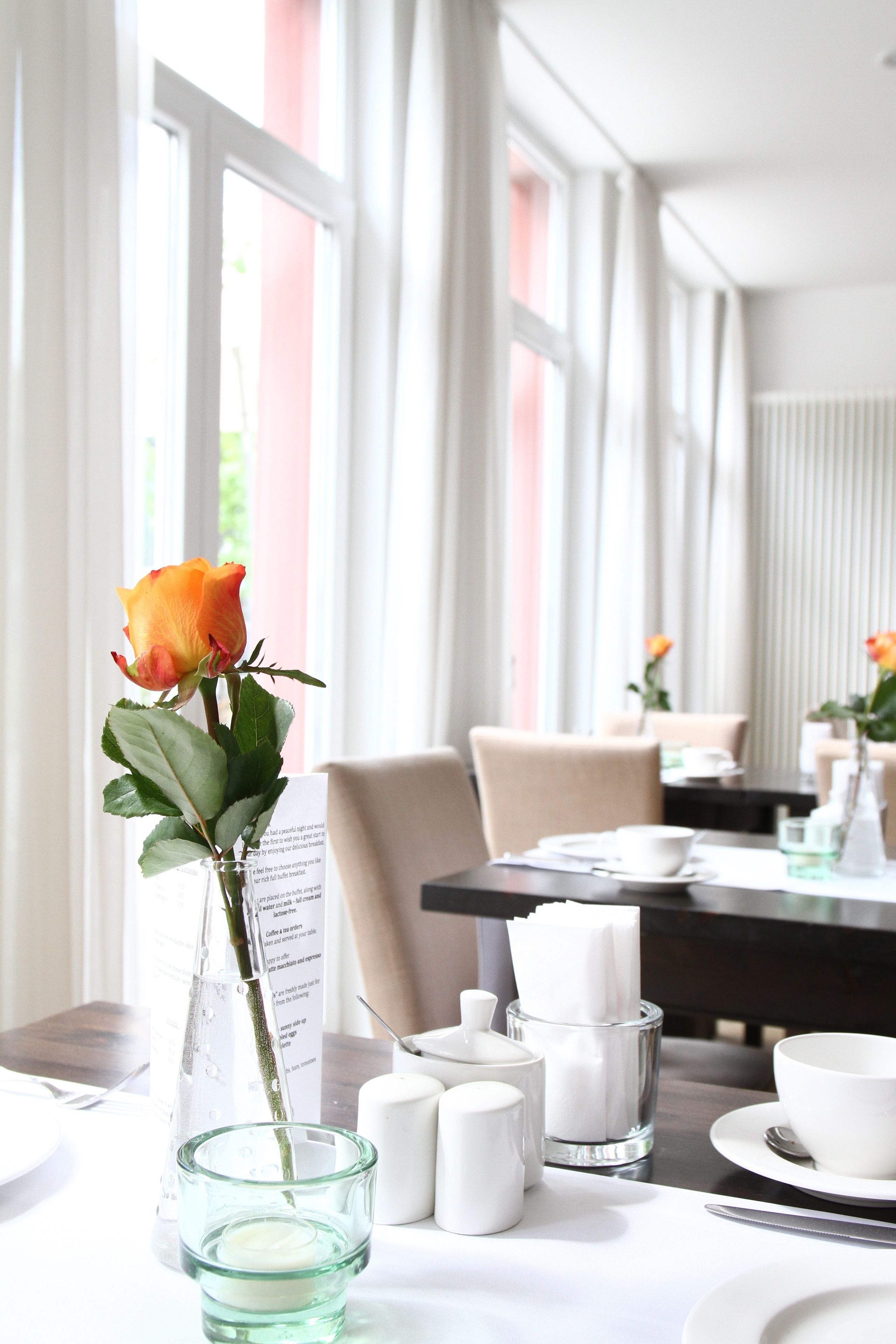 daily buffet breakfast (eur 5 per person)