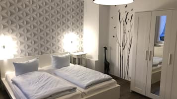 Desk, rollaway beds, free WiFi, bed sheets