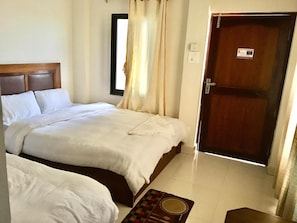 Free WiFi, bed sheets