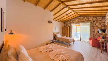 Family Room, Sea View | Minibar, desk, blackout drapes, soundproofing