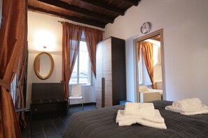 Suite Familiale, coin cuisine, vue ville