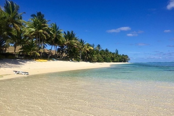 The stretch of beach right outside your villa