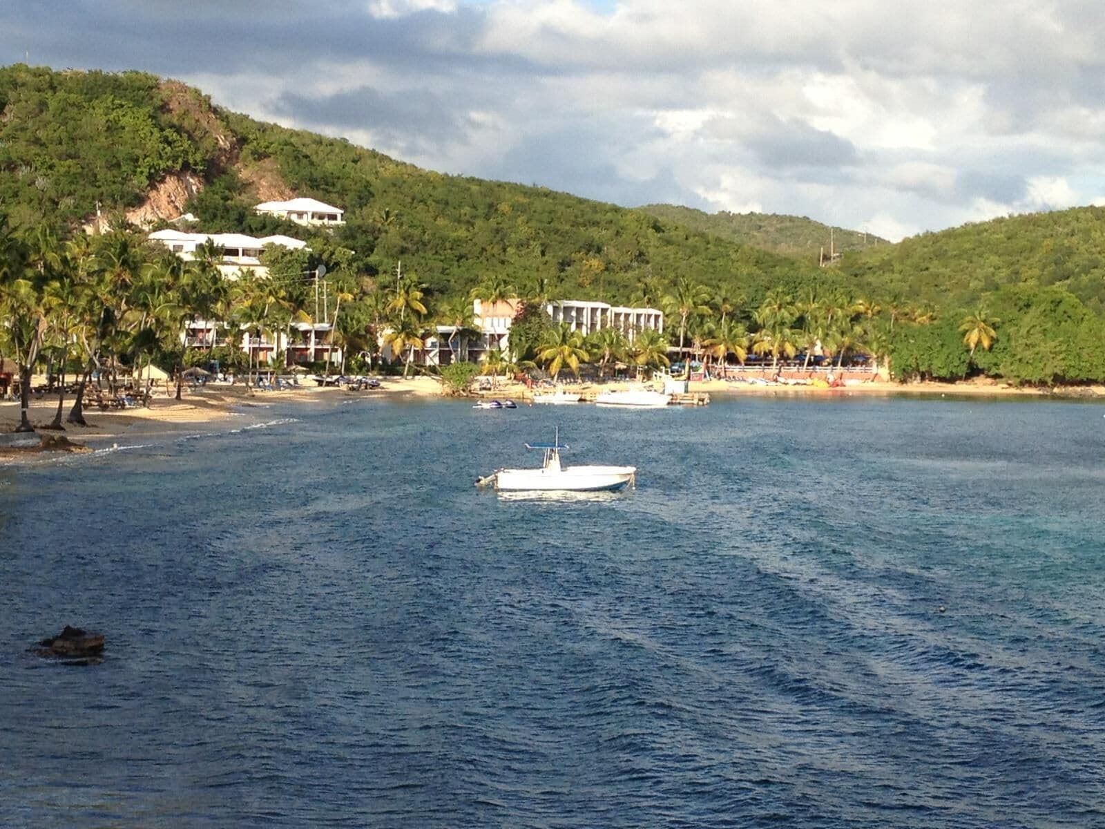 On the beach, sun-loungers, beach towels
