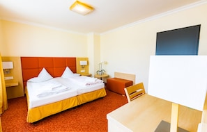 Superior Double Room | Egyptian cotton sheets, premium bedding, desk, laptop workspace