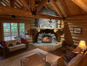 TV, fireplace, printers