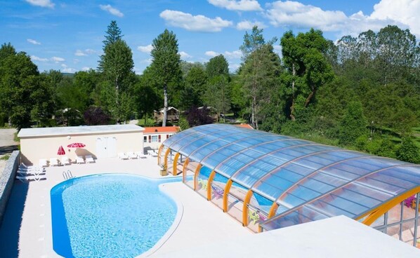 Indoor pool, seasonal outdoor pool