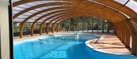 Indoor pool, seasonal outdoor pool