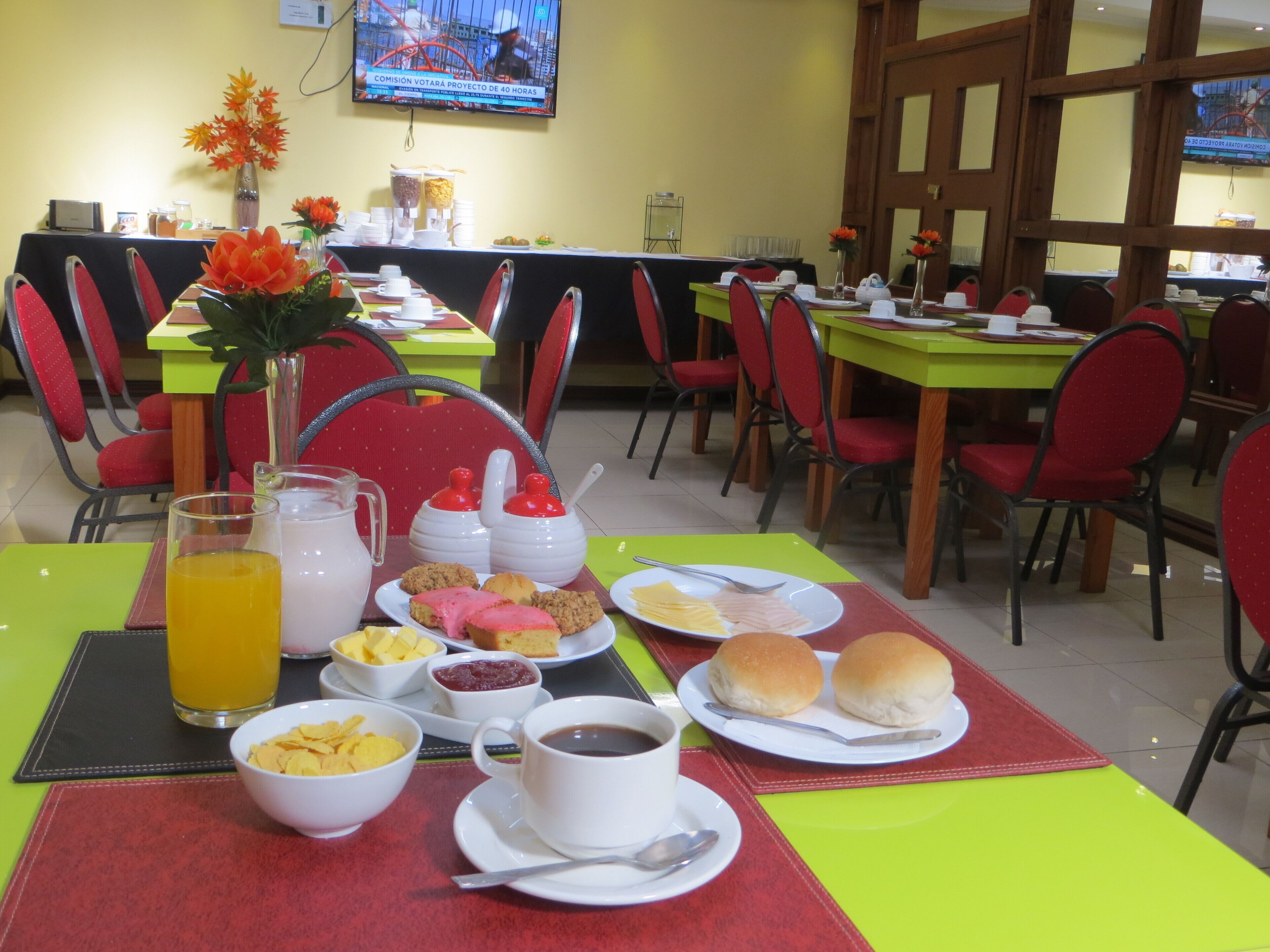 Desayuno continental incluido todos los días