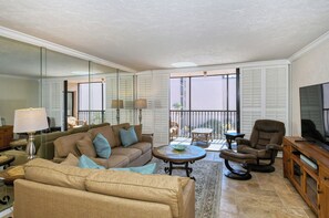 TV, books, music library, video library