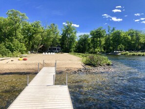 On the beach, sun loungers, beach towels - Tranquility & Serenity--The most restful place on Ossipee Lake.  What a beach!   (Center Ossipee)
