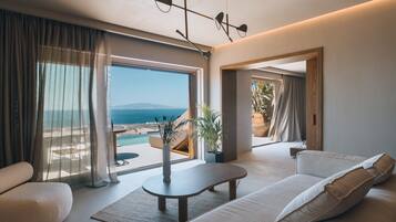 Oasis Suite with Infinity Pool | 客房内保险箱、免费 WiFi、床单