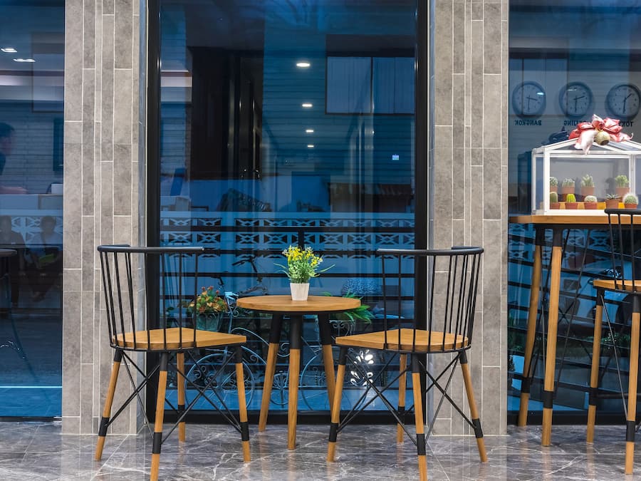 Sitteområde i lobbyen