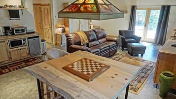 TV, DVD player, stereo