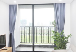Living area - Phumy complex Apartment , Luxury residency in Hanoi, Good location for stay (Bac Tu Liem)