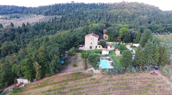 View of the property immersed in nature.