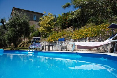 Villa with private pool, 5 minutes drive from the beach of Forte dei Marmi.