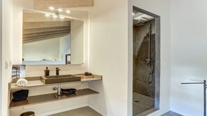 Shower, hair dryer