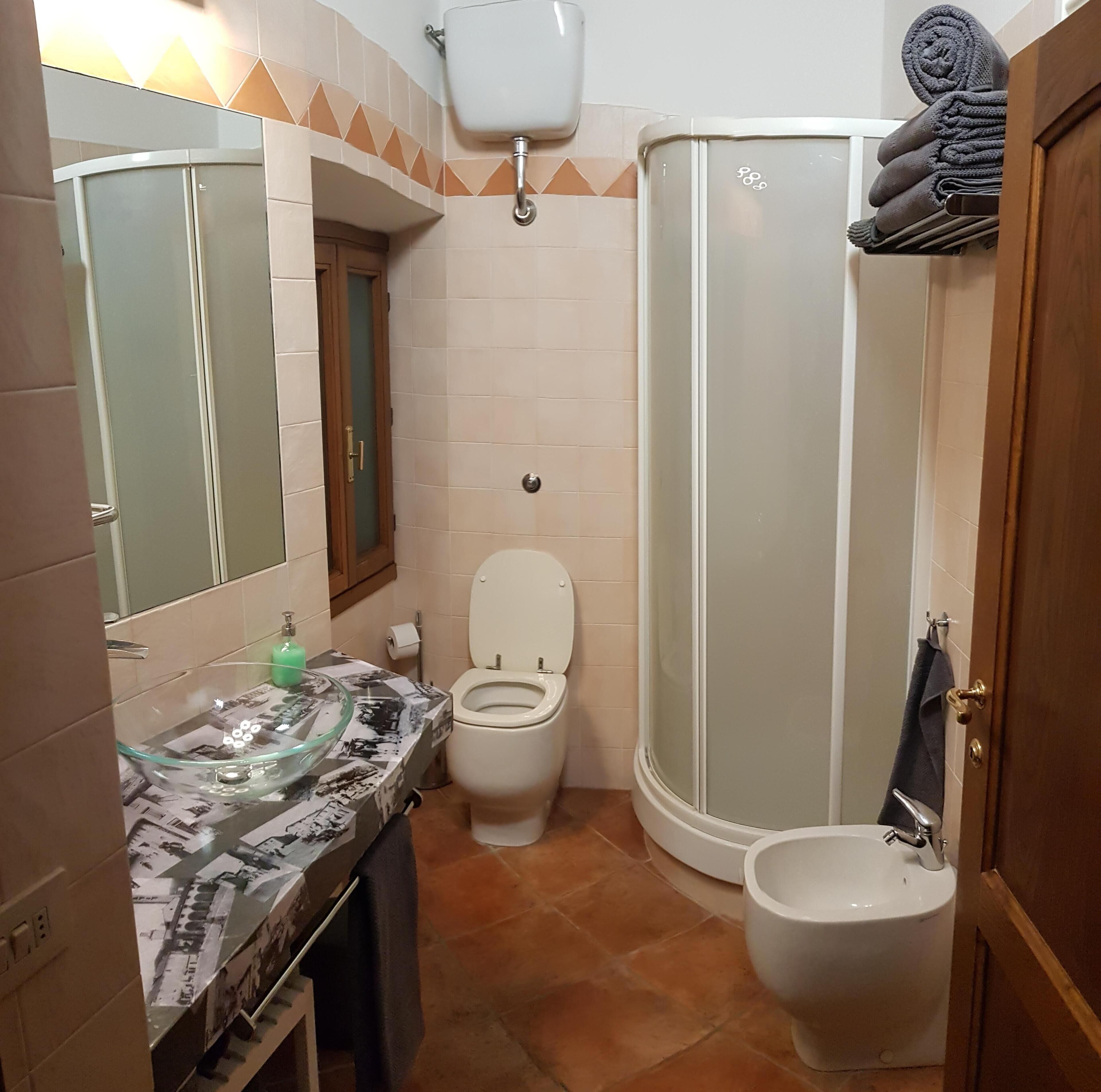 Haartrockner, Handtücher, Seife, Shampoo