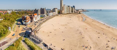 Vlak bij het strand