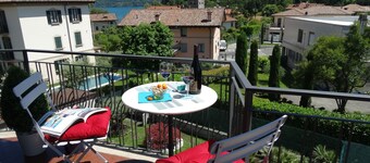 Lovely Apartment,Top Central Location! Sunny Terrace, Scenic Glimpse of the Lake