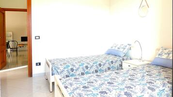 1 bedroom, iron/ironing board, travel crib
