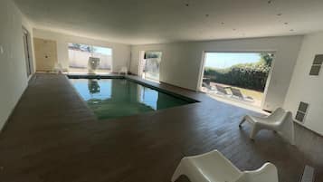 Indoor pool, a heated pool