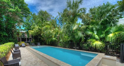 Waterfront Pink House with Private Dock & Pool!