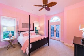 4 bedrooms, iron/ironing board, travel cot, WiFi