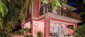 Waterfront Pink House with Private Dock & Pool!