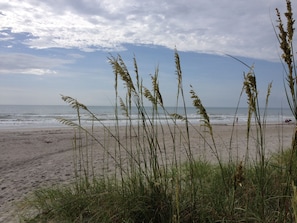 Nära stranden och strandhanddukar