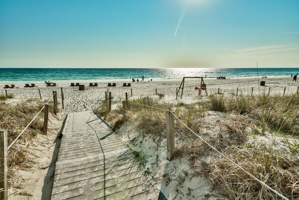 On the beach