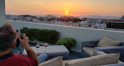 Service complet de planification de voyage, Ăquipements amĂ©ricains 4 Bd 4 Ba, terrasse avec vue sur l'Acropole