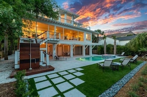 A heated pool