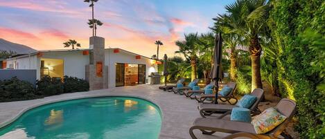 A heated pool