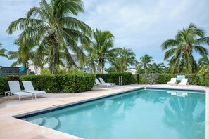 A heated pool