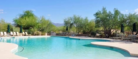 A heated pool
