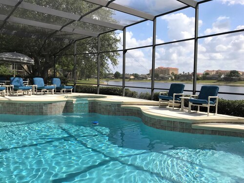 8 bedrooms 7 bathrooms private pool theater room and spectacular lake view!