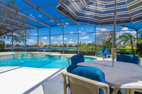 Una piscina riscaldata