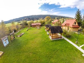 Aerial view - Gosciniec Pieciu Stawow (Ustrzyki Dolne)