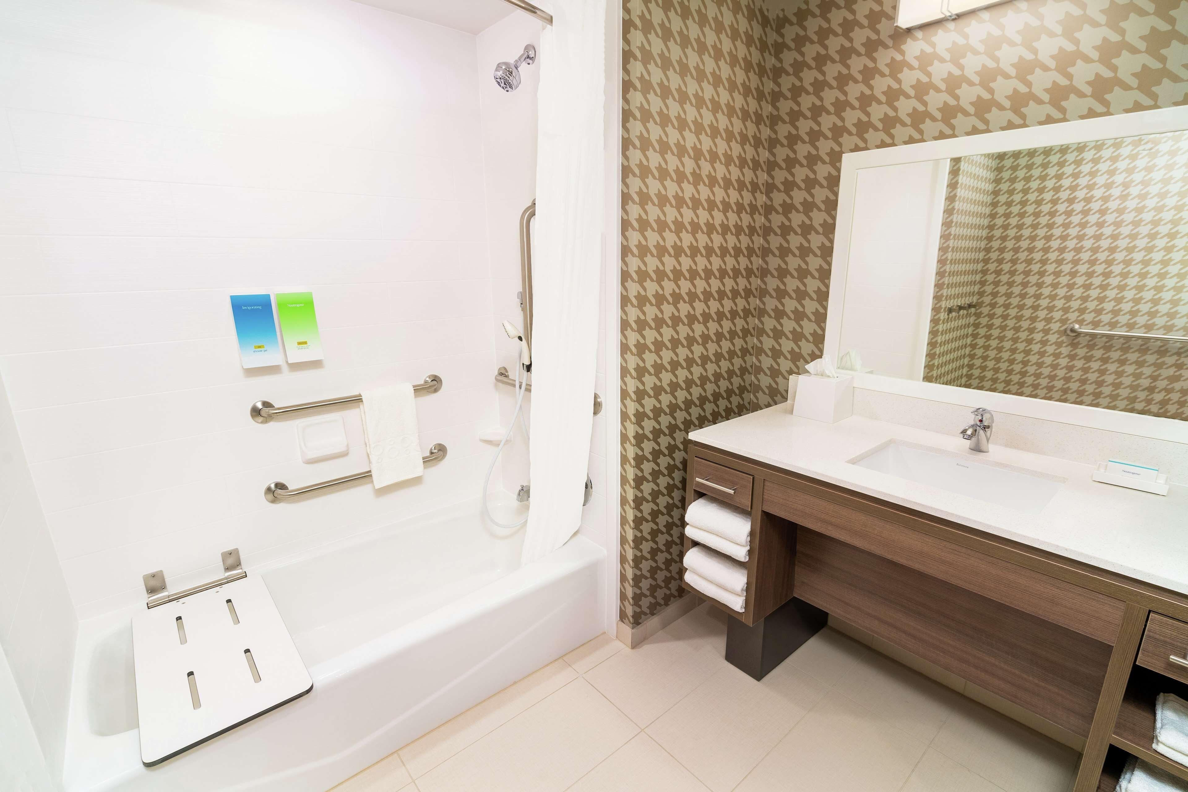 free toiletries, hair dryer, towels