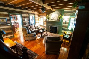 Relaxing Living Room with fireplace