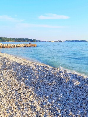 Vlak bij het strand