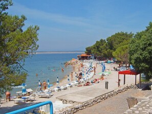 Vlak bij het strand