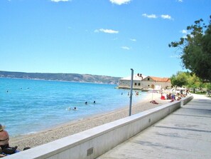 Accommodatie ligt op het strand