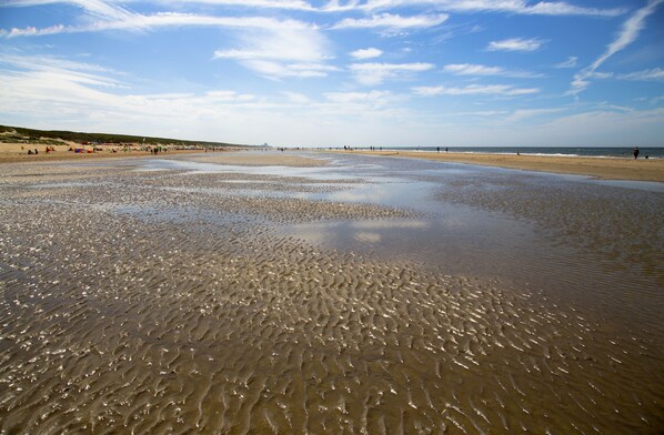 Beach nearby, sun-loungers