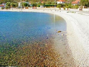 Vlak bij het strand