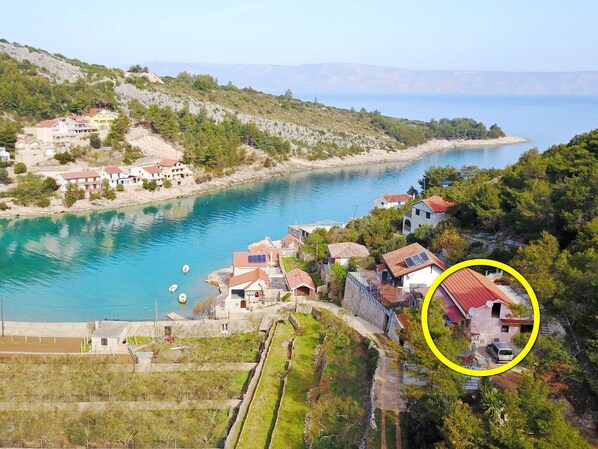 Aerial view - Holiday home Luka, (13606), Jelsa, hr (Jelsa)