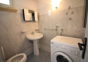 Douche, bidet, papier toilette